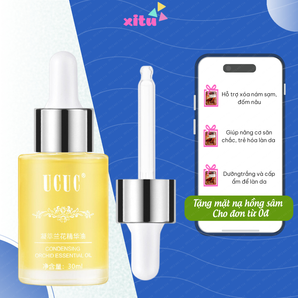Serum trẻ hóa da UCUC - Tinh chất dưỡng da chống lão hóa, giúp săn chắc da, chống chảy sệ, giảm nếp nhăn, mờ thâm nám