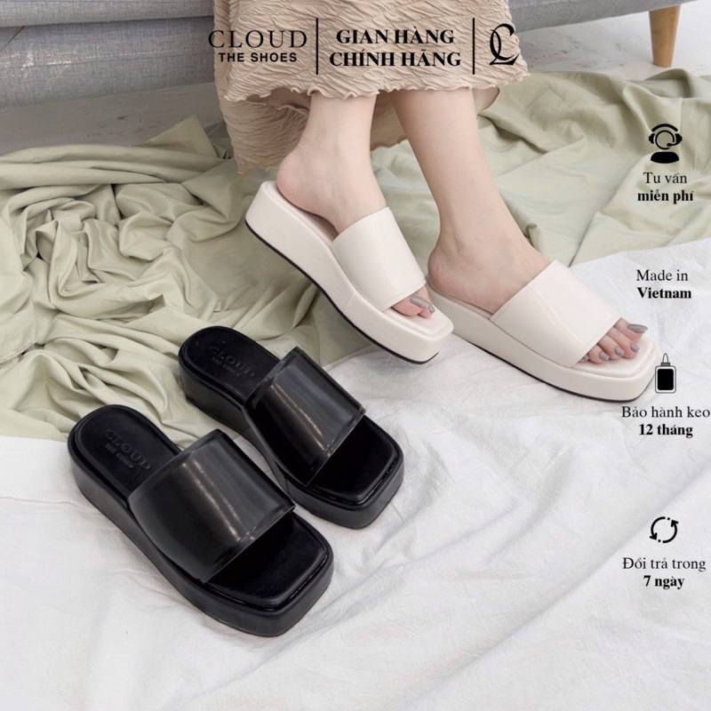 Dép đế bánh mì quai ngang - chéo - xỏ