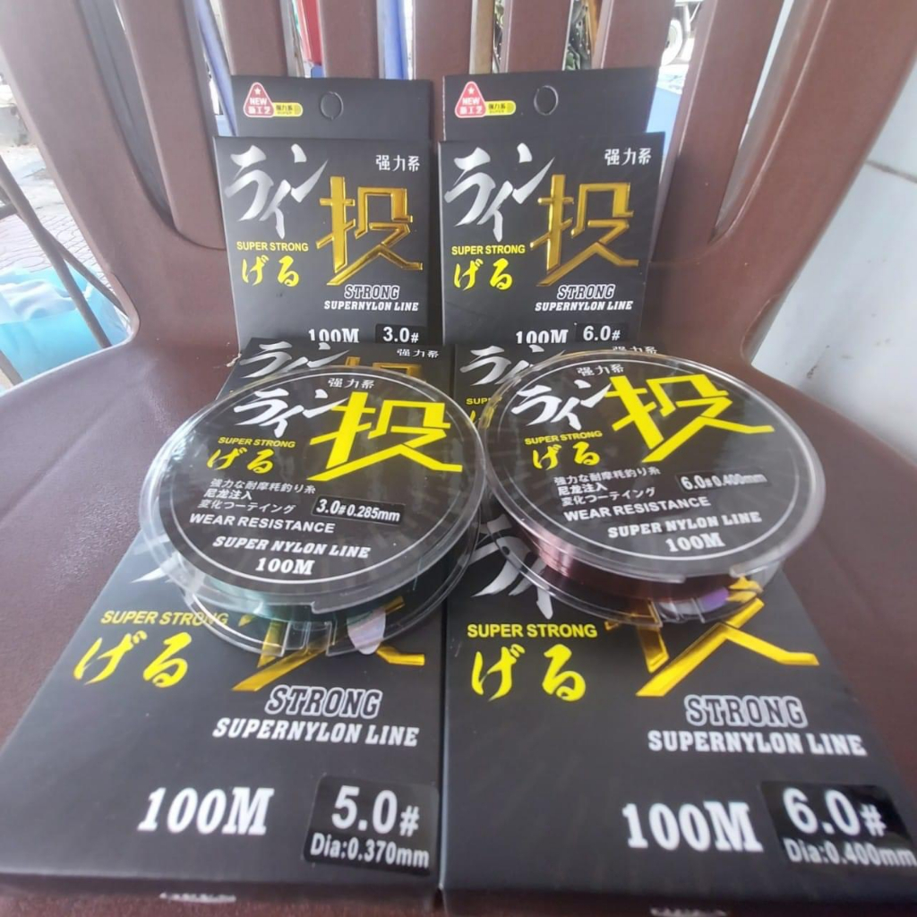 Dây Cước Câu Cá Siêu Bền super nylon line Dài 100m – Dây Cước Câu Cá Nhật Bản