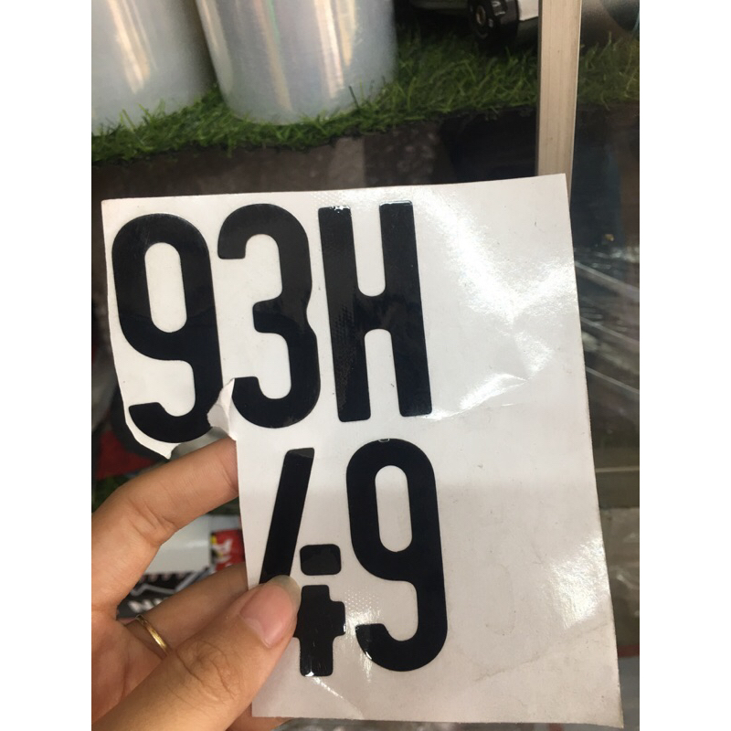 Số xe máy decal phục hồi cho thợ 1 mét