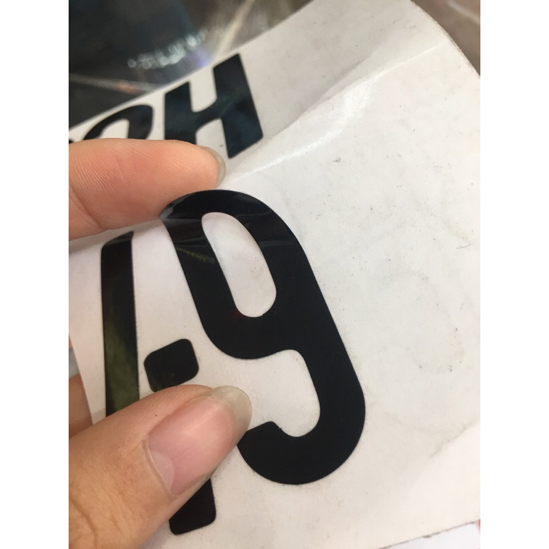 Số xe máy decal phục hồi cho thợ 1 mét