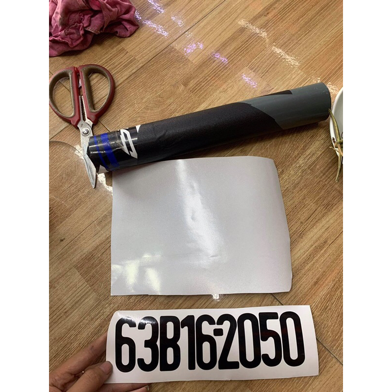 Số xe máy decal phục hồi cho thợ 1 mét