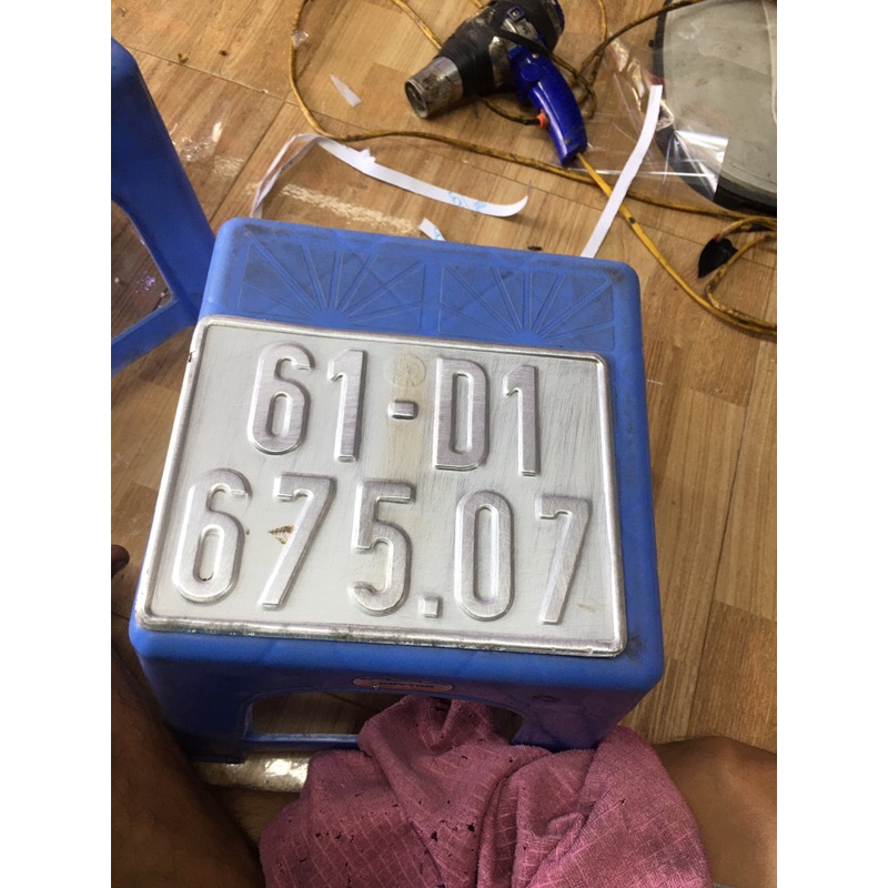 Số xe máy decal phục hồi cho thợ 1 mét