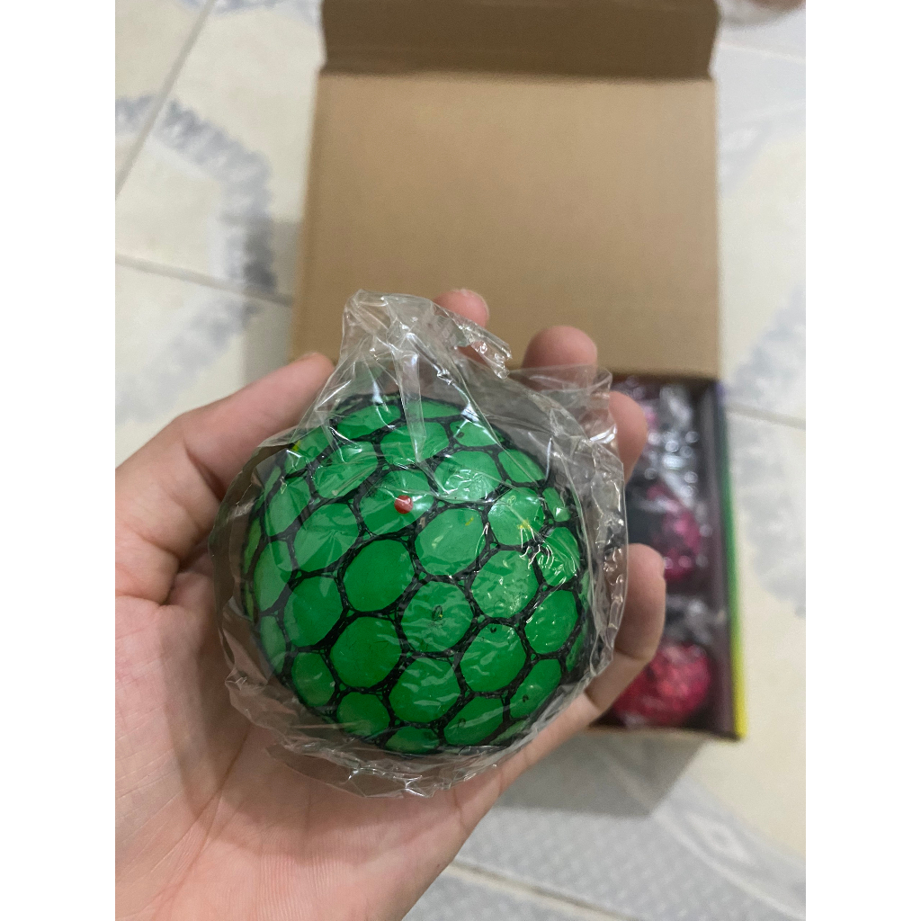 Slam túi lưới trò chơi giảm căng thẳng mệt mỏi trong cuộc sống, slime vui nhộn bóp bóng lưới cười sảng khoái trứng lưới