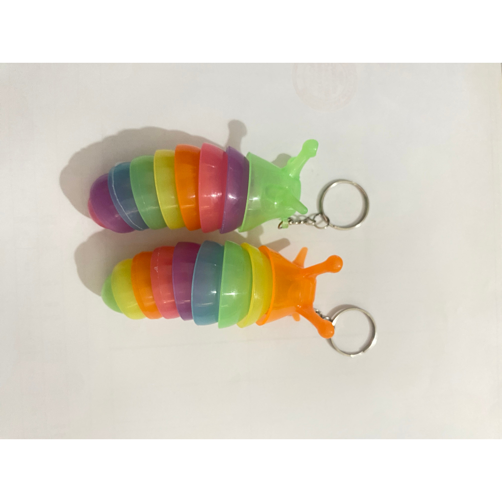 Móc chìa khoá hình con sâu mắt to loại đẹp có đèn phát sáng con ốc sên