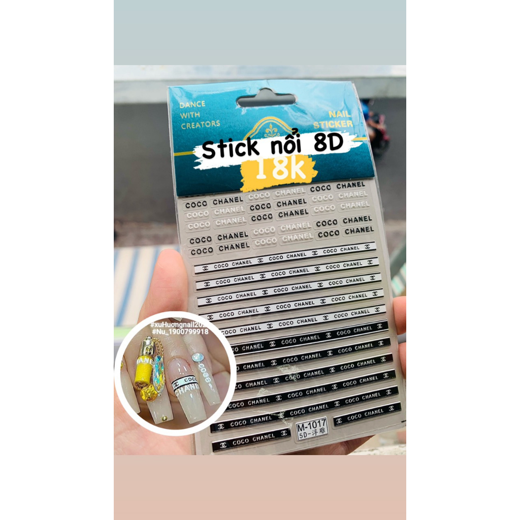 STICKER NỔI 8D