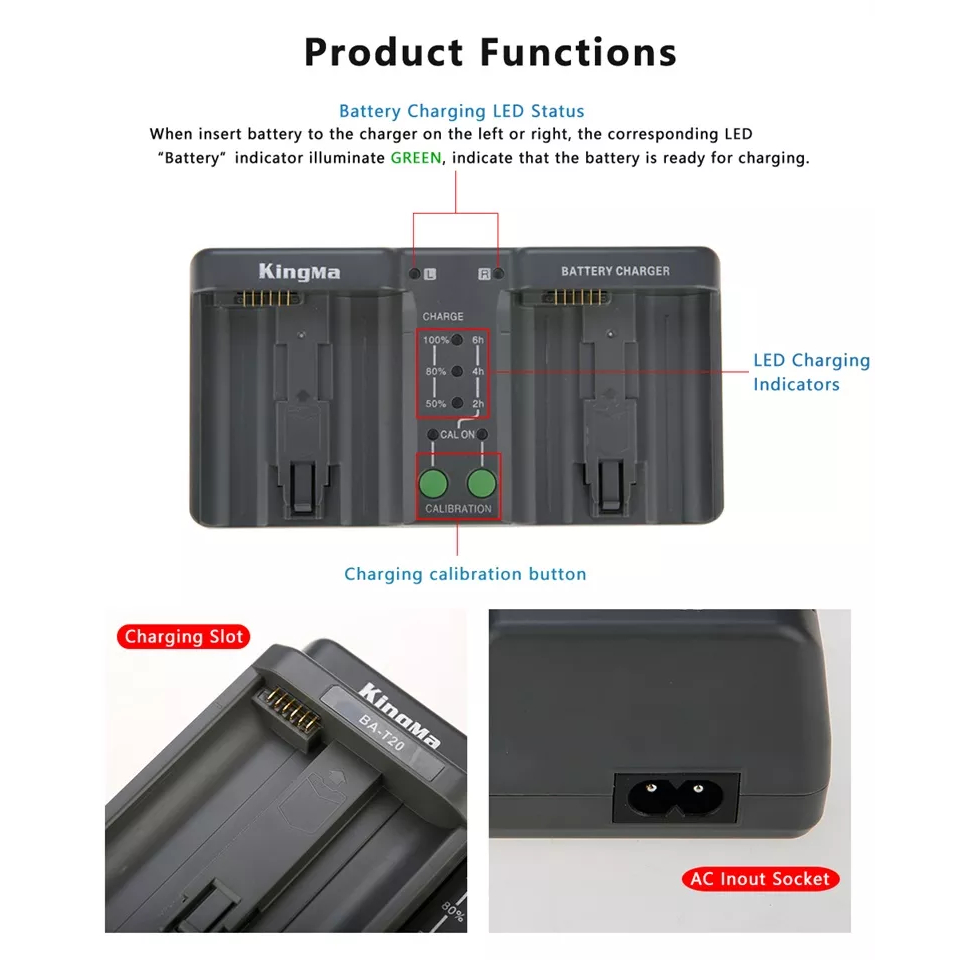 EN-EL18 A/B/C/D/E DLC Nikon | Pin và Sạc cho máy ảnh NIKON EN-EL18 EN-EL18D EL18 EL18D cho D4 D5 D6 D850 Z9 D4S D6S