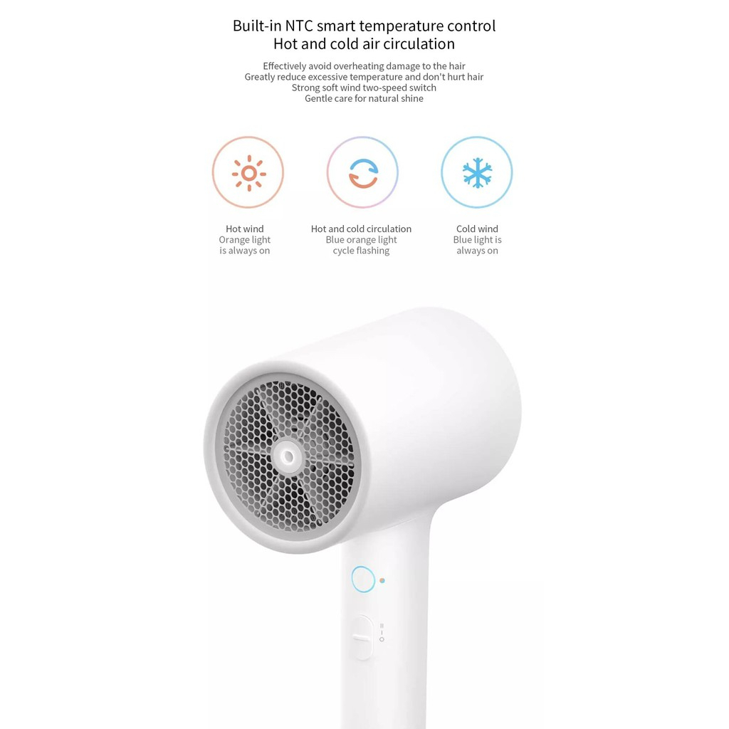 Máy sấy tóc Xiaomi Mijia ion âm mini đa dạng mẫu mã sấy mạnh nhanh khô