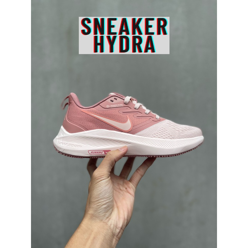 GIÀY THỂ THAO NAM NỮ Nike_zoom water shell hồng + Tặng kèm tất