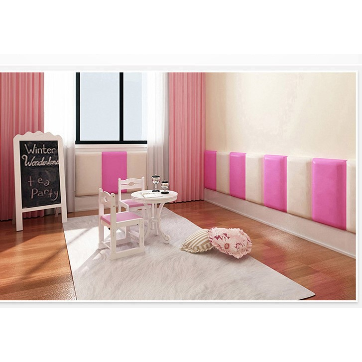 (SIZE LỚN) Tấm Lót Dán Tường loại dày ĐƠN SẮC, KÍCH THƯỚC 30x60CM, DÀY 3.2XM - Chống Va Chạm, Trang Trí Phòng Cho Bé