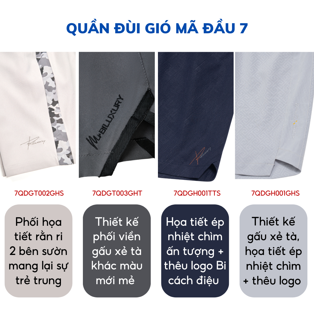 Combo 2 Quần Đùi Short Nam Thể Thao Biluxury T1 6QDGT003 Vải Gió Mỏng Mát Không Bai Gião Co Xù Có Túi Trước Sau Tiện Lợi