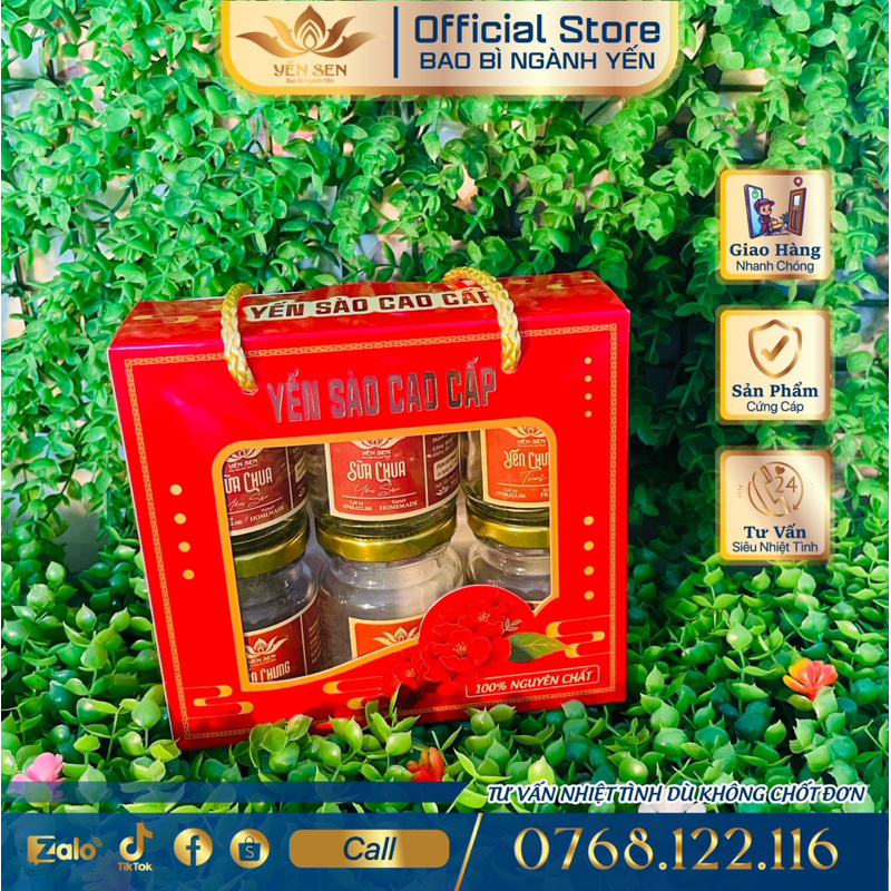 Túi đựng 6 hủ yến không khay giá siêu rẻ