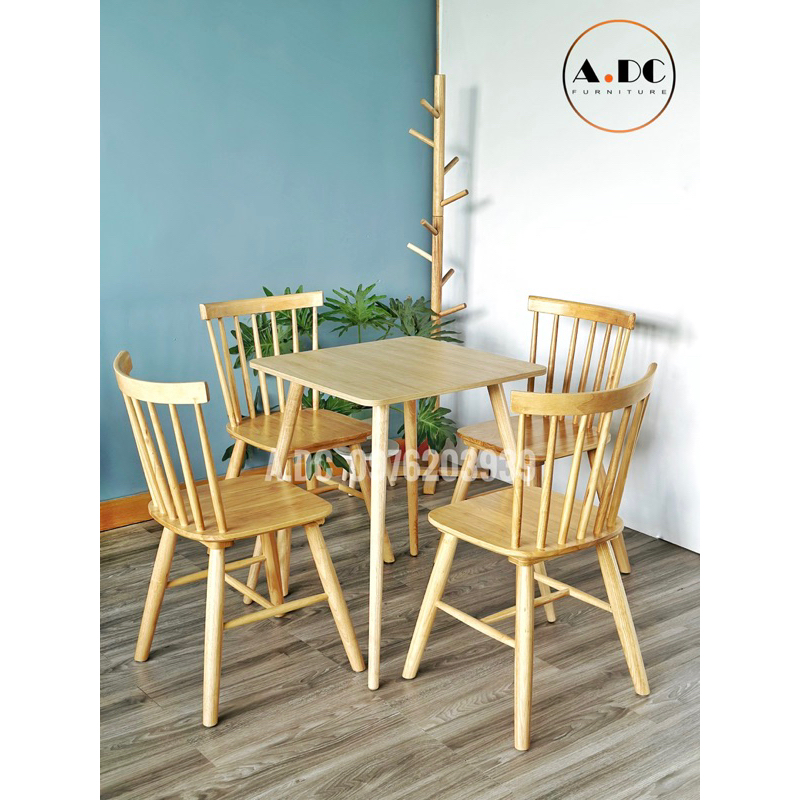 BÀN VUÔNG GỖ - BÀN VUÔNG CAFE - BÀN ĂN - BÀN ĂN GỖ MÀU GỖ