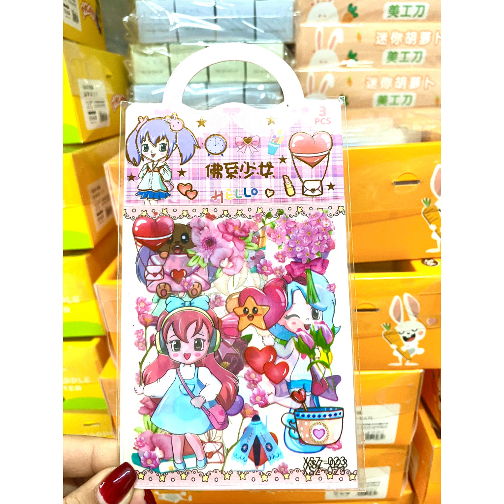 Gói 3 tờ Sticker  XSZ