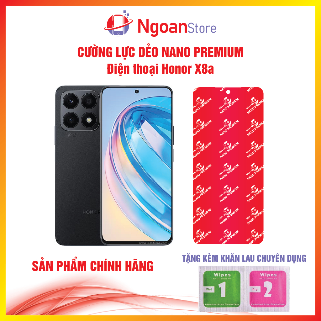 Cường lực dẻo Nano cho Điện thoại Honor X8a - Ngoan Store
