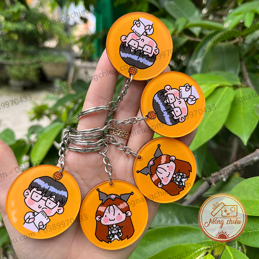 Móc khóa Mica in hình các dáng LOGO theo yêu cầu - Quảng bá thương hiệu của bạn - Giá giảm theo số lượng