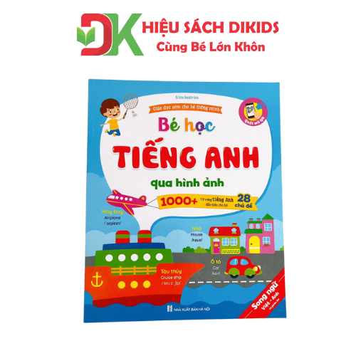 Sách - Combo 2 Quyển Bé Học Giao Tiếp Tiếng Anh Với 1000 Từ Vựng Và 900 Câu - Song Ngữ Việt Anh - File Nghe Quét Mã