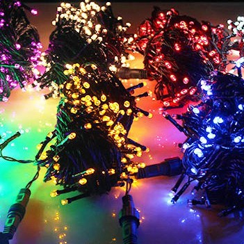 Bộ Đèn Led Nháy 50M Kim Cương, Dây Led 50M Trang Trí Tiểu Cảnh, Trang Trí Nhà Cửa Sân Vườn, Vỏ nhựa dai, bền, kín nước,