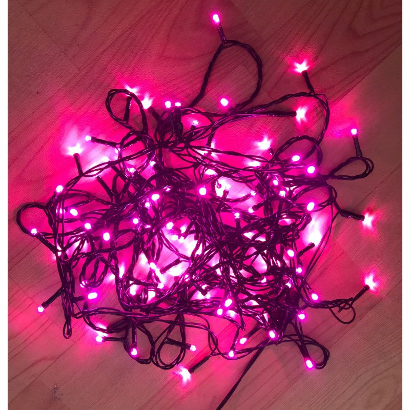 Bộ Đèn Led Nháy 50M Kim Cương, Dây Led 50M Trang Trí Tiểu Cảnh, Trang Trí Nhà Cửa Sân Vườn, Vỏ nhựa dai, bền, kín nước,