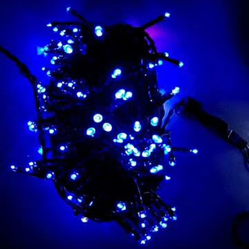 Bộ Đèn Led Nháy 50M Kim Cương, Dây Led 50M Trang Trí Tiểu Cảnh, Trang Trí Nhà Cửa Sân Vườn, Vỏ nhựa dai, bền, kín nước,