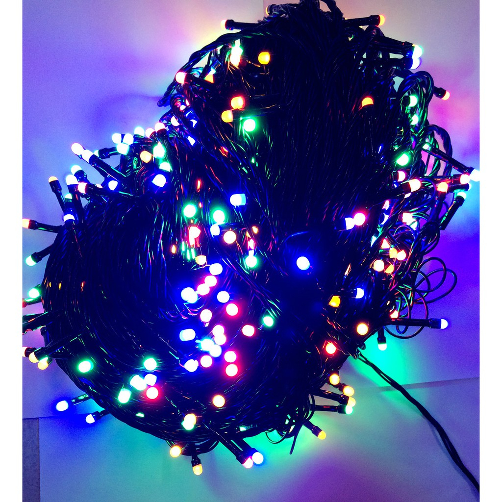 Bộ Đèn Led Nháy 50M Kim Cương, Dây Led 50M Trang Trí Tiểu Cảnh, Trang Trí Nhà Cửa Sân Vườn, Vỏ nhựa dai, bền, kín nước,