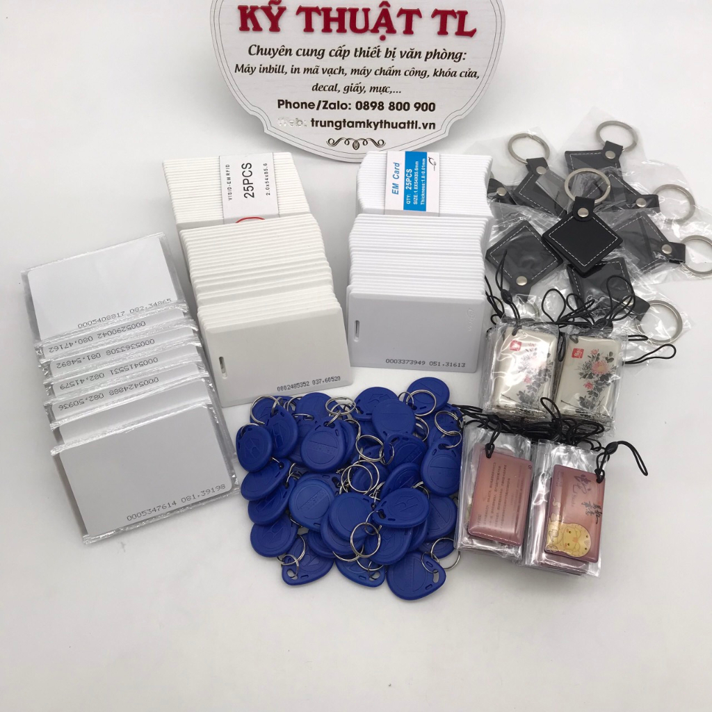 Thẻ từ móc khóa RFID 125kHz và IC 13.56MHz