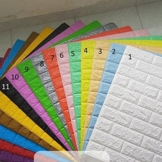 Xốp dán tường giả gạch 3d - khổ 70x77cm