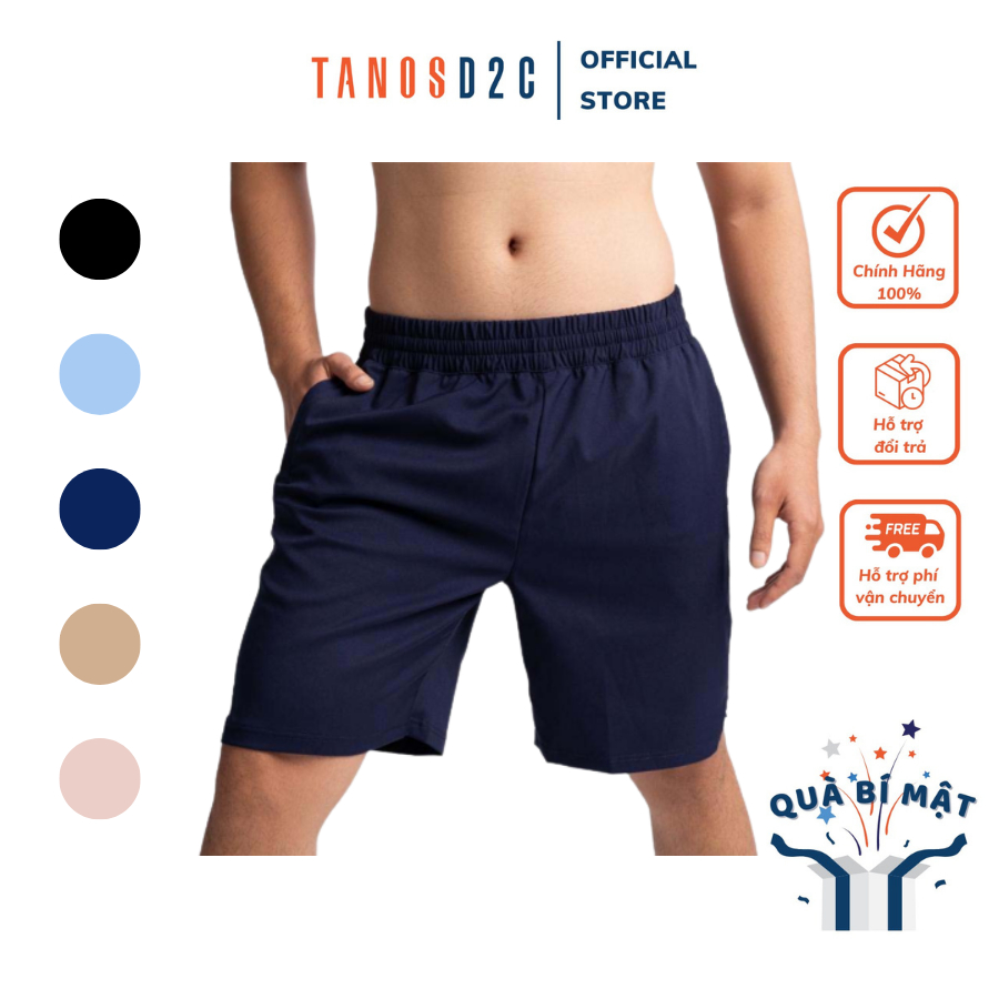 Quần short nam basic TANOSD2C co giãn tối ưu, tạo sự thoải mái, thông thoáng - Q01-055