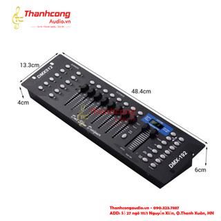 Bàn điều khiển ánh sáng sân khấu dmx 512 .