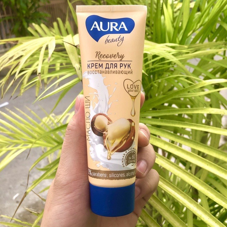 Quà tặng kem dưỡng da tay Aura Beauty Làm Mềm Da Tay Chân Giảm Nứt Nẻ Beauty Cream Nga