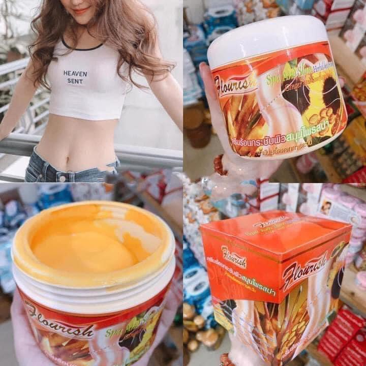 Cao gừng tan mỡ Flourish giảm mỡ bụng giảm mỡ đùi bắp tay bắp chân săn chắc da tan mỡ body hiệu quả