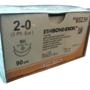 Chỉ phẫu thuật Ethibond Excel 2/0 Hai kim tròn SH (26mm 1/2c) 90cm, 6523H