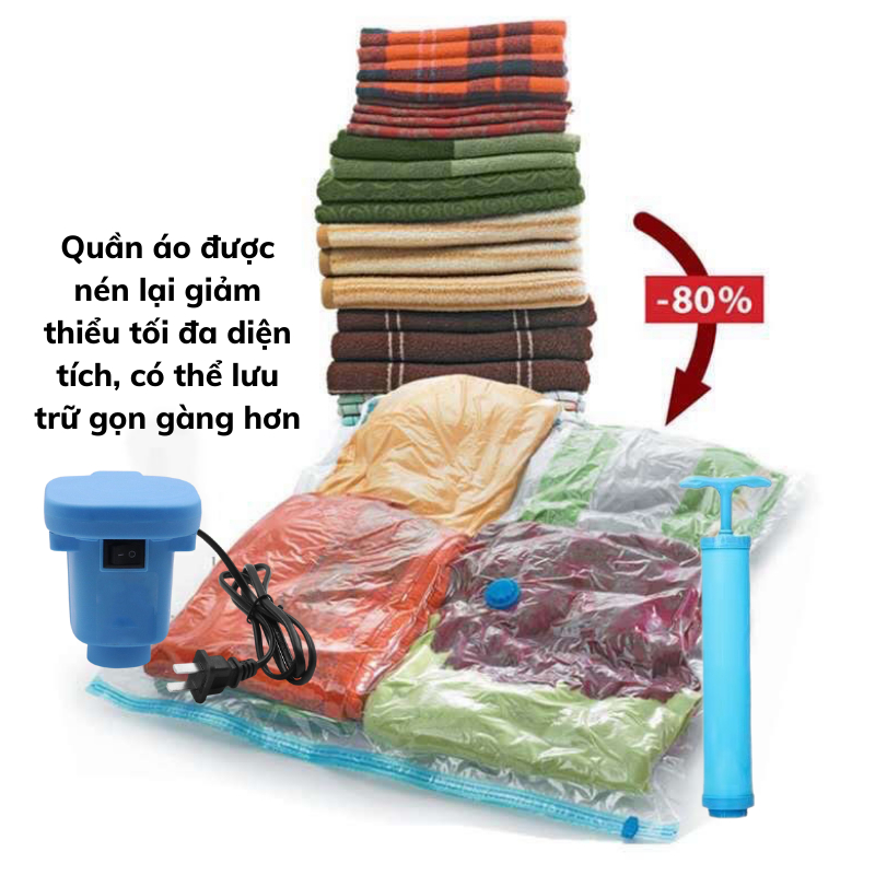 Túi Đựng Quần Áo Nami Hút Chân Không Có Khóa Zip