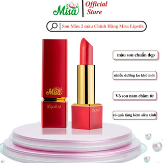 Son không chì Misa Lipstick ,Thỏi son 2 màu đẹp sang trọng,Son chính hãng