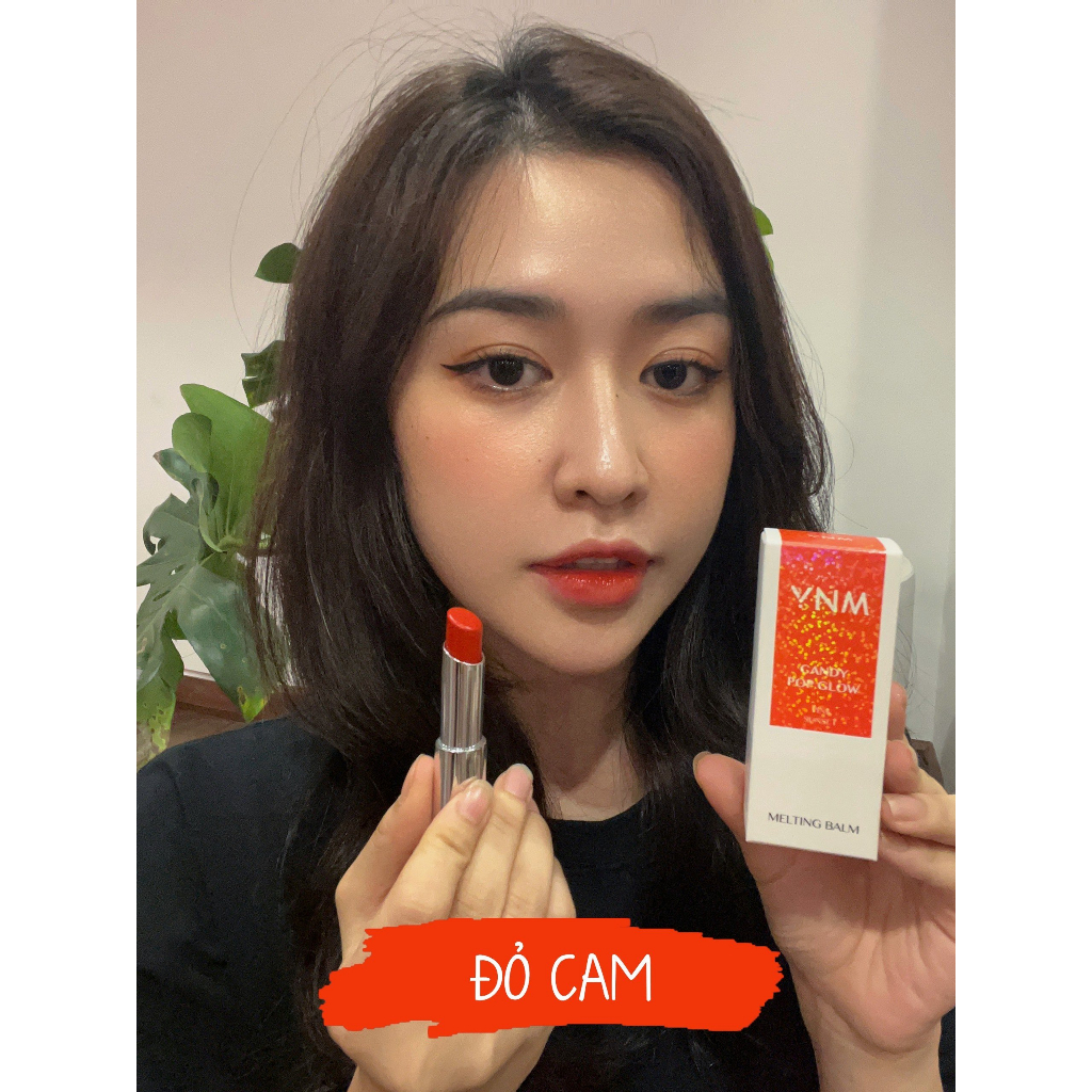 Son Dưỡng Lì Có Màu YNM Candy Pop Glow Melting Balm Pink Sunset 3g/ Đỏ Hồng