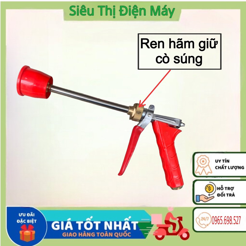 Súng Phun Thuốc Trừ Sâu Áp Xuất Cao Dài 30cm Có Điều Chỉnh Tia Hàng Cao Cấp