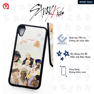 Ốp lưng iP hình Straykids, phong cách aesthetic, ốp lưng Kpop chống sốc tuyệt đối và chống xước toàn diện