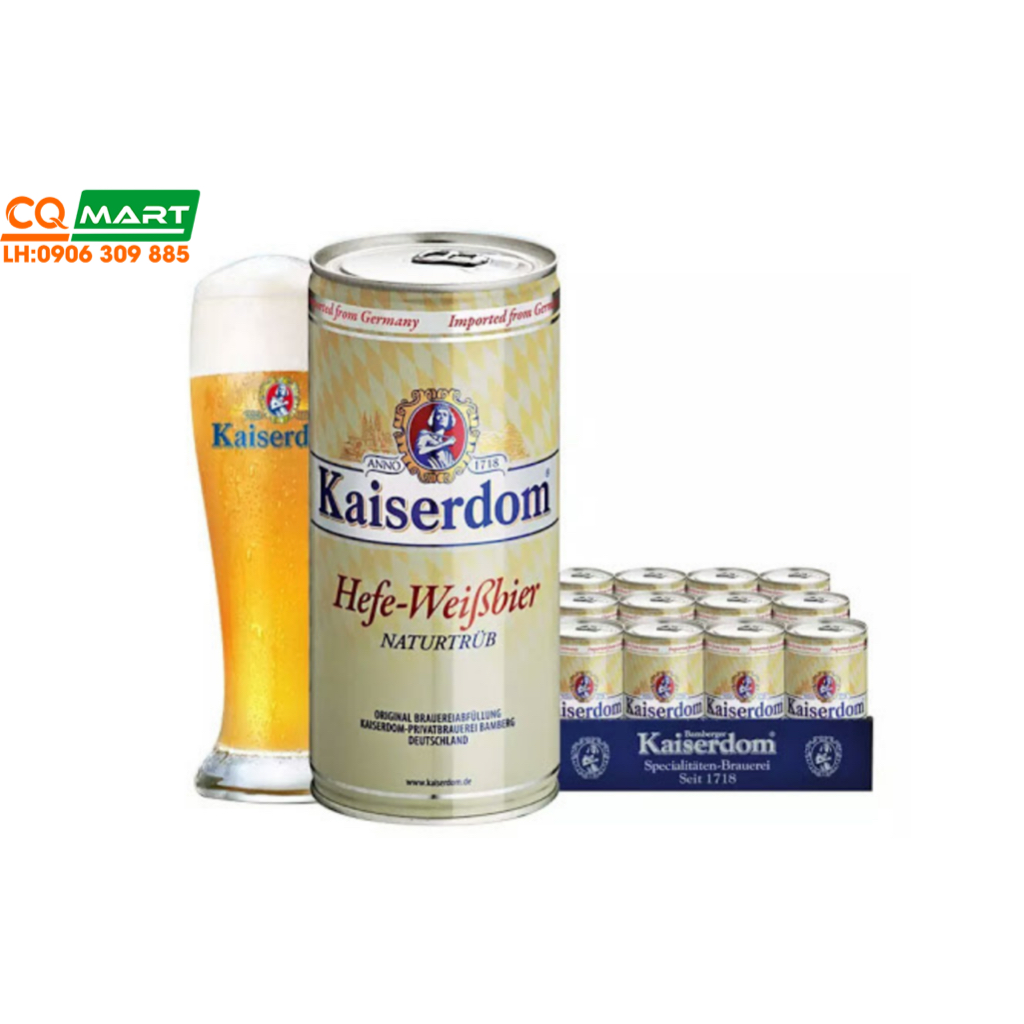 Bia Kaiserdom Hefe Weibbier 4,7% Lon Siêu To 1L