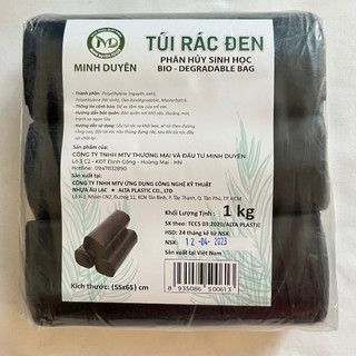 Túi đựng rác thân thiện tự hủy sinh học Minh Duyên - 3 cuộn 1kg siêu tiết kiệm