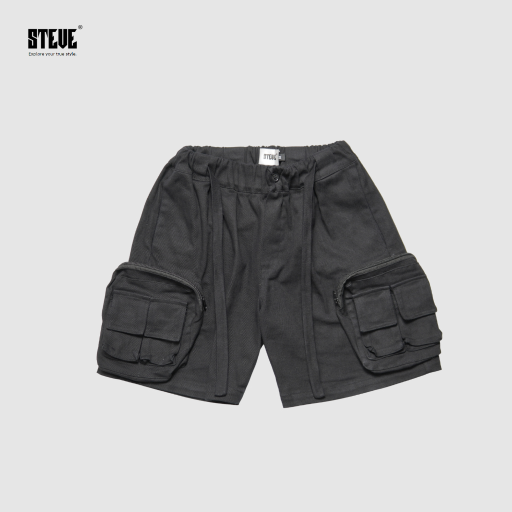 Quần short nam Steve Túi Hộp, vải kaki co giãn, quần đùi nam dáng thể thao mã V2 Local Brand