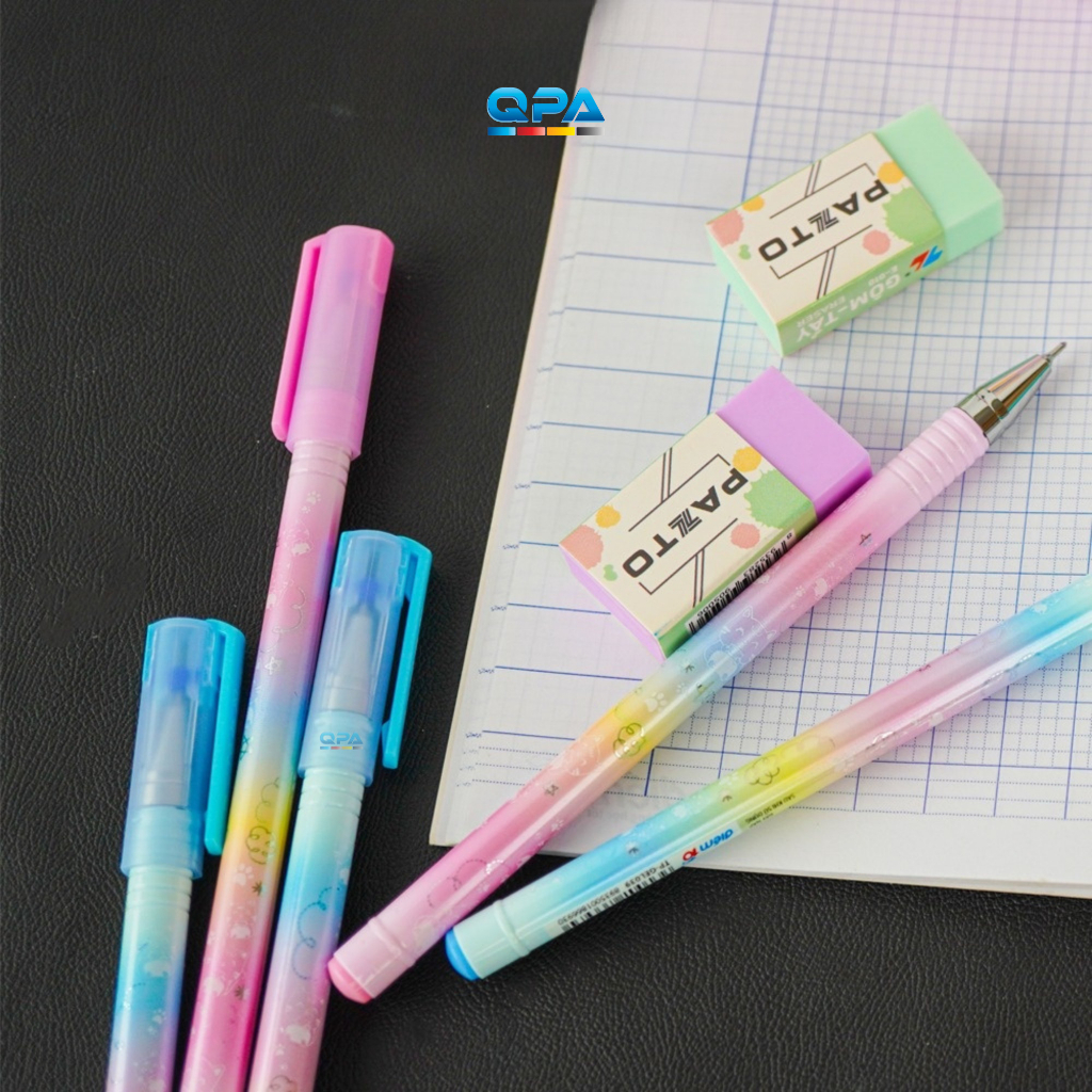 Bút gel Thiên Long Điểm 10 TP-GEL039 mực xanh, tím