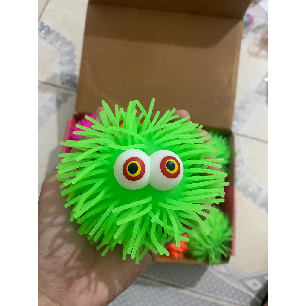 Bóng đồ chơi, Đồ Chơi Con Nhím Silicon Phát Sáng Quả Chôm Chôm Phát sáng Con Sida bóng ném giá LỖ BÁN CHO VUI