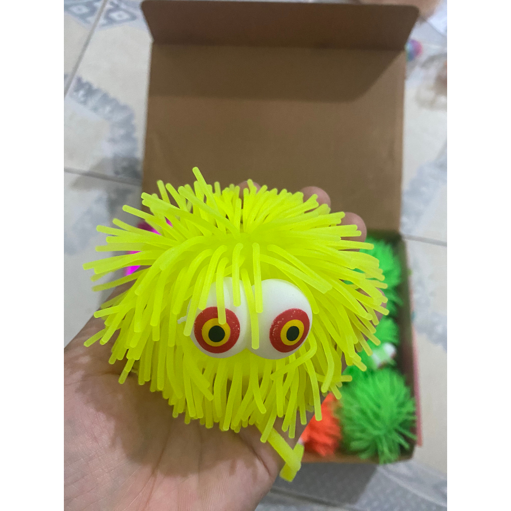 Bóng đồ chơi, Đồ Chơi Con Nhím Silicon Phát Sáng Quả Chôm Chôm Phát sáng Con Sida bóng ném giá LỖ BÁN CHO VUI