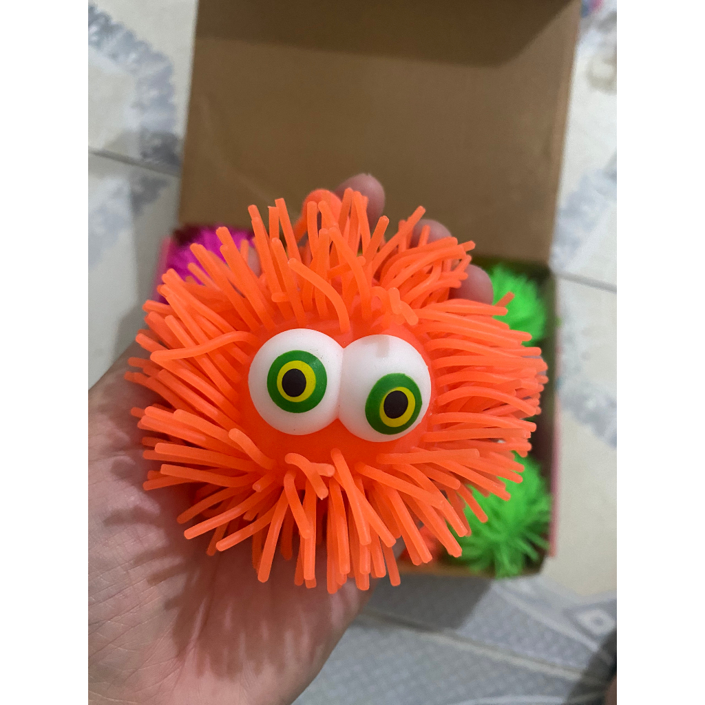 Bóng đồ chơi, Đồ Chơi Con Nhím Silicon Phát Sáng Quả Chôm Chôm Phát sáng Con Sida bóng ném giá LỖ BÁN CHO VUI