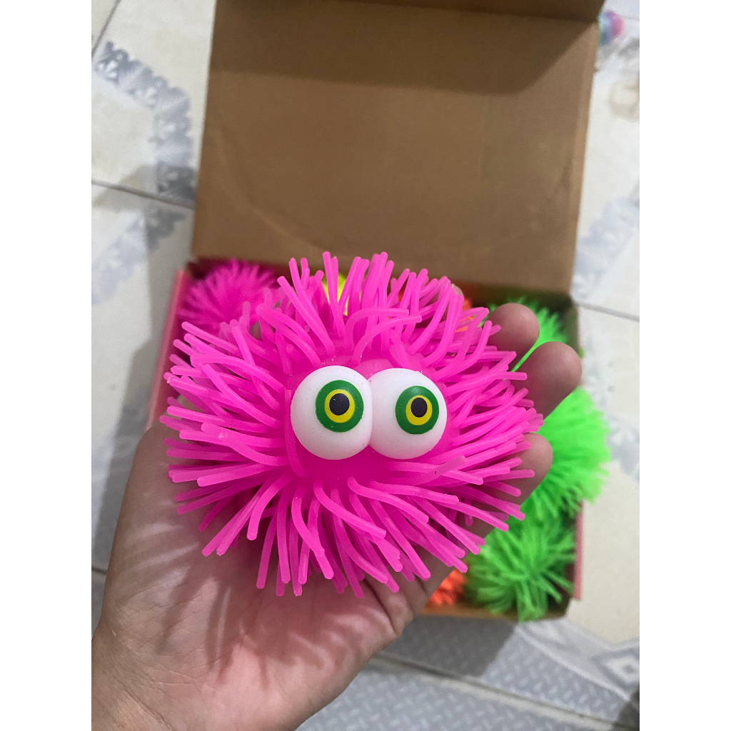 Bóng đồ chơi, Đồ Chơi Con Nhím Silicon Phát Sáng Quả Chôm Chôm Phát sáng Con Sida bóng ném giá LỖ BÁN CHO VUI