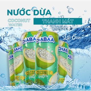 Lốc 6 lon nước ép trái cây chabaa thái lan 230ml nước ép trái cây nhập khẩu