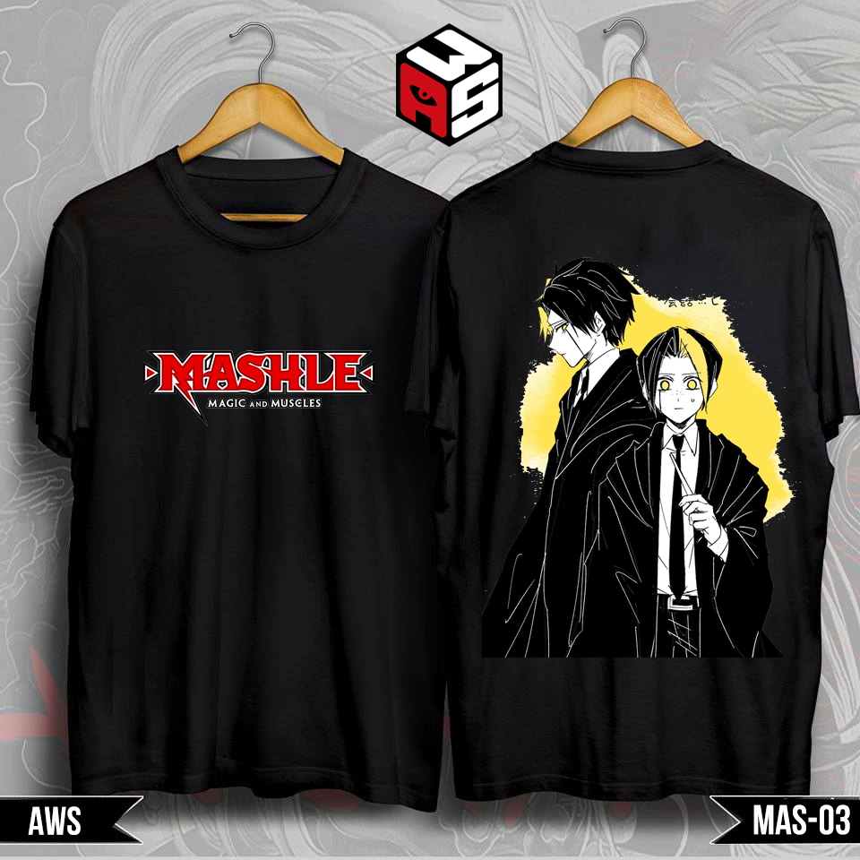 Áo thun Mashle: magic and muscles, áo thun anime tay lỡ in hình mashle thun cotton thoáng mát