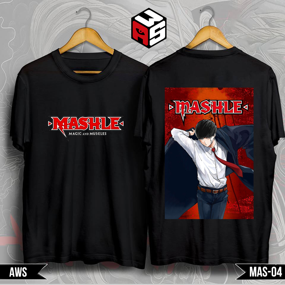 Áo thun Mashle: magic and muscles, áo thun anime tay lỡ in hình mashle thun cotton thoáng mát