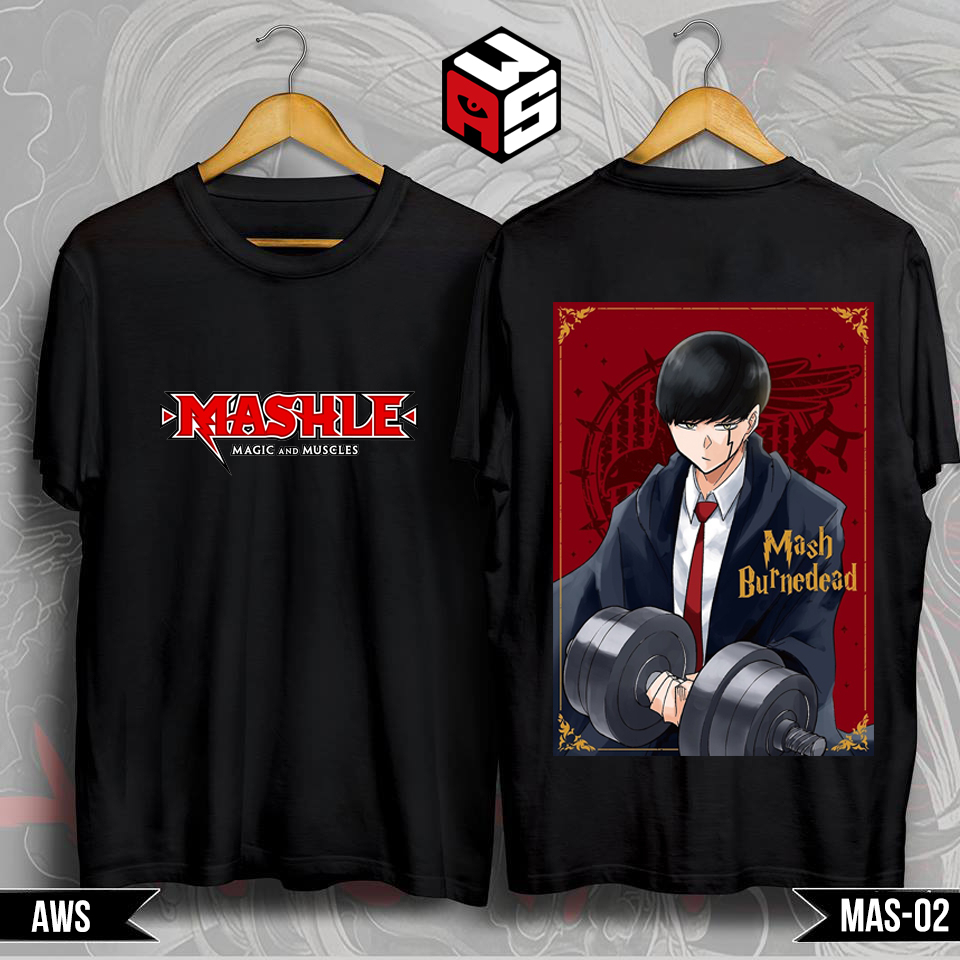 Áo thun Mashle: magic and muscles, áo thun anime tay lỡ in hình mashle thun cotton thoáng mát