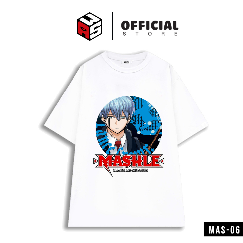 Áo thun Mashle: magic and muscles, áo thun anime tay lỡ in hình mashle thun cotton thoáng mát